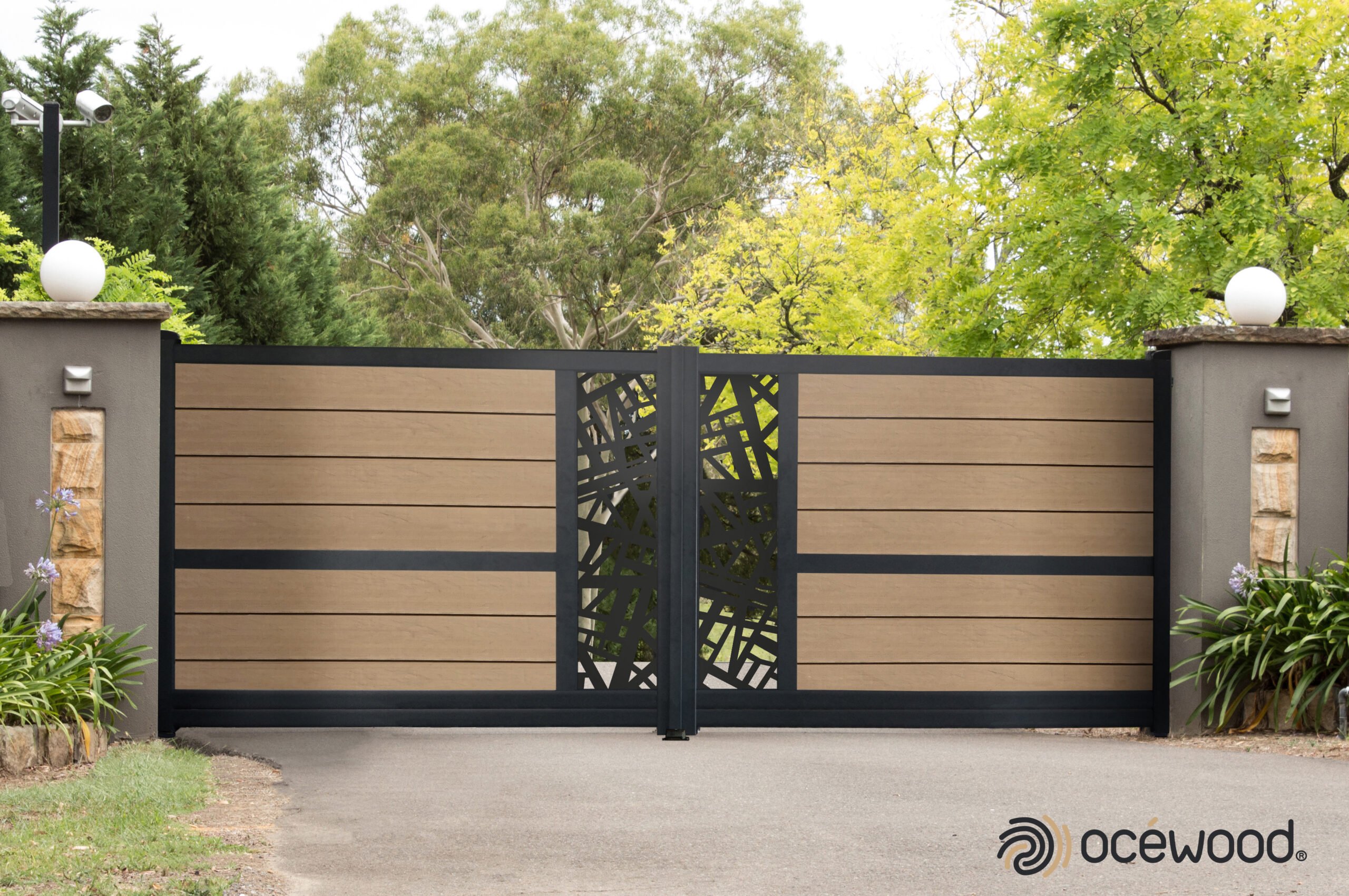 portail battant infinite sierra noir 100 sable new york