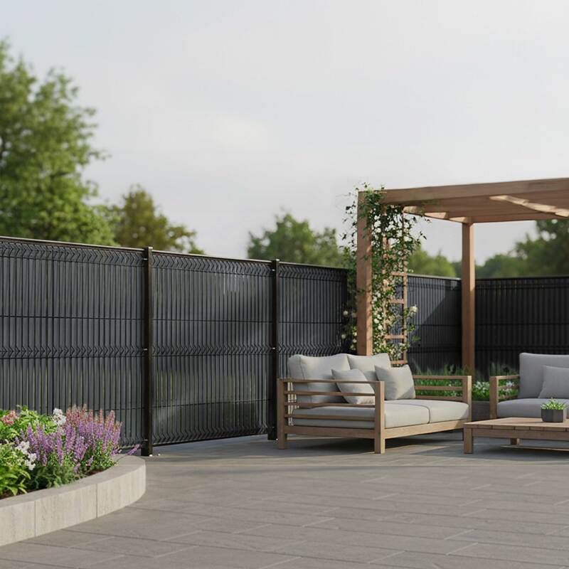 kit lames occultantes composite noir pour maille 55mm