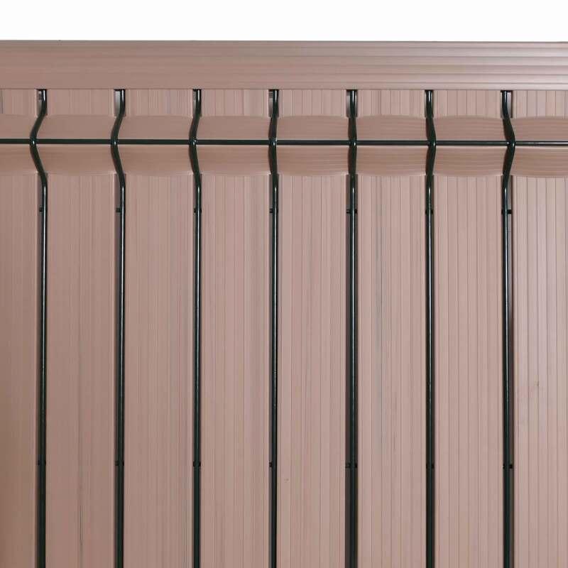 kit lames occultantes pvc tonbois hauteur 123cm pour maille 55mm