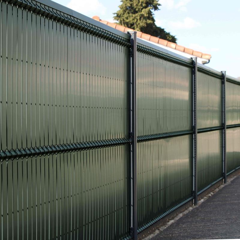 kit lames occultantes pvc vertfonce hauteur 123cm pour maille 55mm