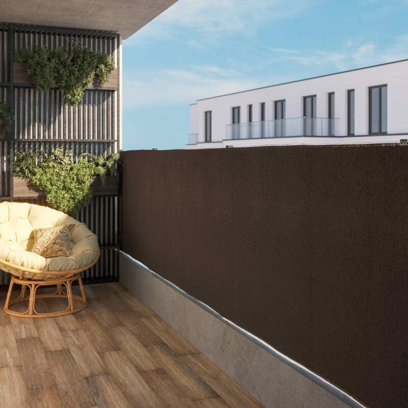 brise vue marron ecorce occultation 100 hauteur 1m