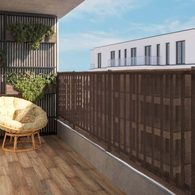 brise vue occultation 70 ecorce hauteur 120cm